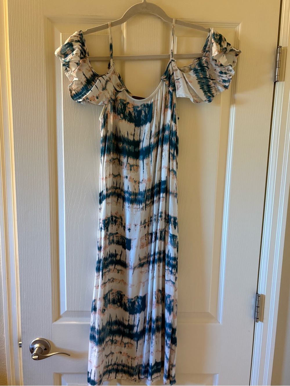 Michael Stars shibori flounce dress
